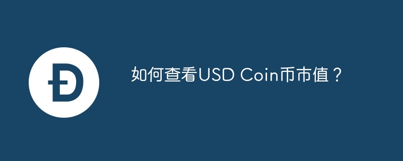 如何查看USD Coin币市值？