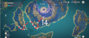 《原神》飘浮灵速刷路线