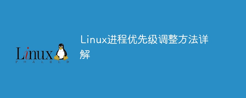 Linux 프로세스 우선순위 조정 방법에 대한 자세한 설명