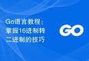 Go语言教程：掌握16进制转二进制的技巧