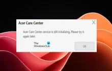 宏碁关怀中心服务仍在初始化[修复]