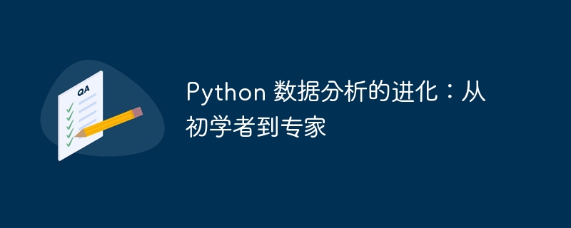 python 数据分析的进化：从初学者到专家