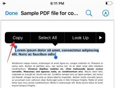 iPhoneでPDFからテキストを取得する3つの方法