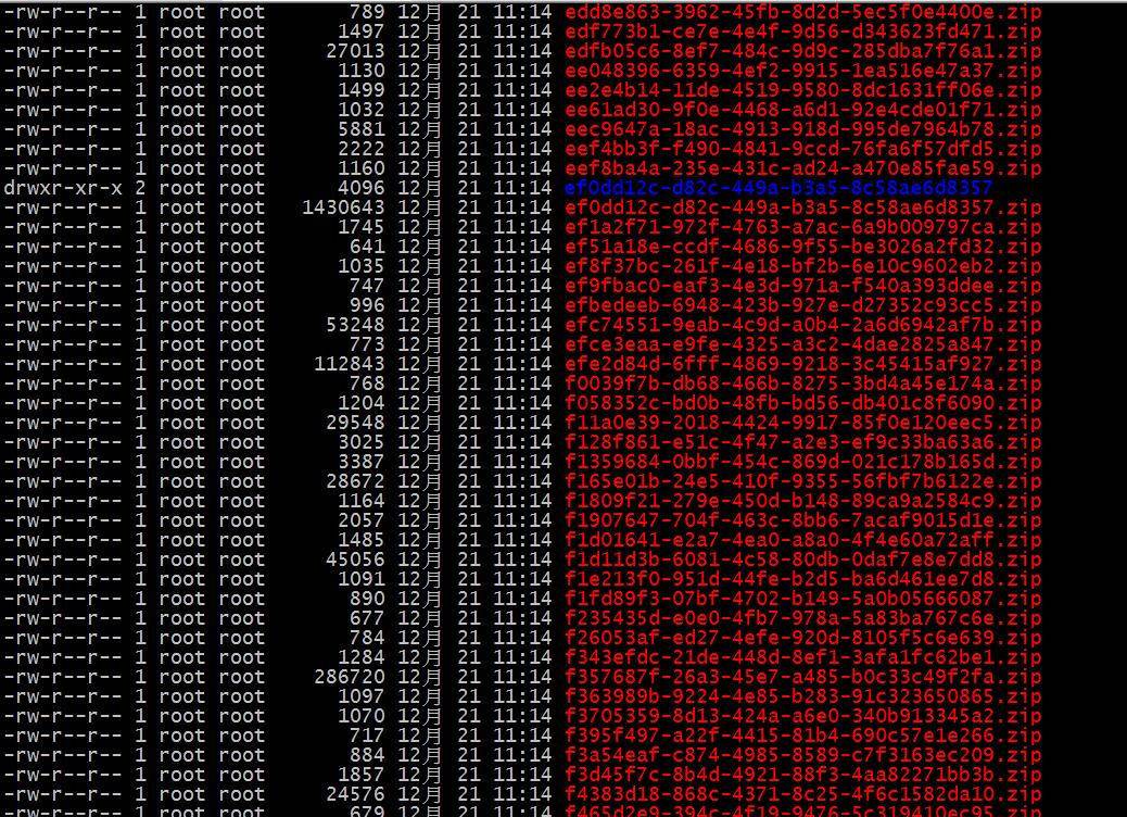 Die Daten reichen vom Löschen der Datenbank bis zum Weglaufen und anschließenden Zurücksetzen zur Wiederherstellung.