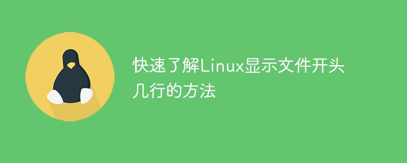 快速了解Linux显示文件开头几行的方法-linux运维-
