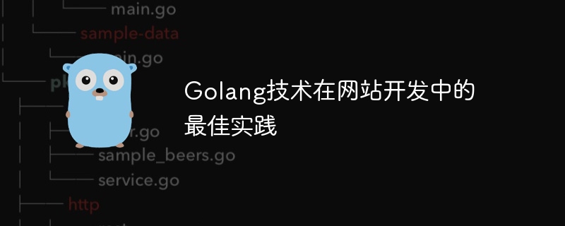 웹사이트 개발 시 Golang 기술 모범 사례