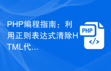 PHP编程指南:利用正则表达式清除HTML代码
