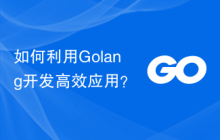 如何利用Golang开发高效应用?