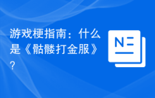 游戏梗指南：什么是《骷髅打金服》？