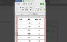 WPS表格排序怎么操作