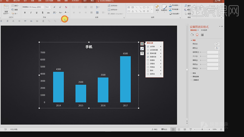 How to make subtractive design and beautify charts in PPT