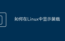 如何在Linux中显示装载