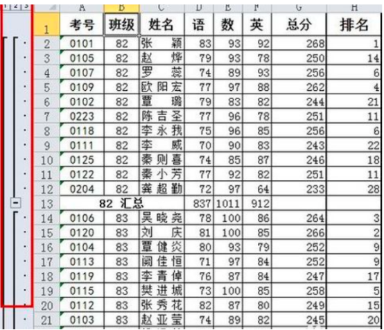 How to implement excel summary