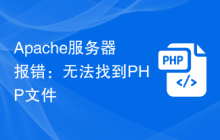 Apache服务器报错:无法找到PHP文件