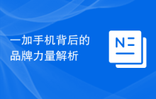 一加手机背后的品牌力量解析