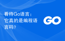 看待Go语言:它真的是编程语言吗?