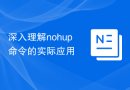 深入理解nohup命令的实际应用