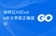 如何让VSCode中文界面正确显示
