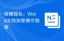保障隐私:Word文档加密操作指南
