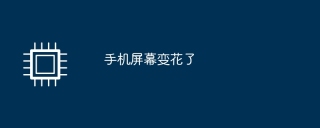 手机屏幕变花了