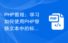 PHP教程:学习如何使用PHP替换文本中的标点符号