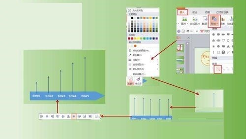 Cara membuat animasi garis masa dalam PPT