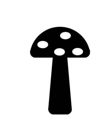 Graphic method of drawing mushroom icon in PPT