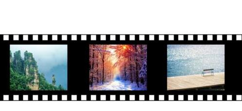 Specific method to create film movement effect in PPT