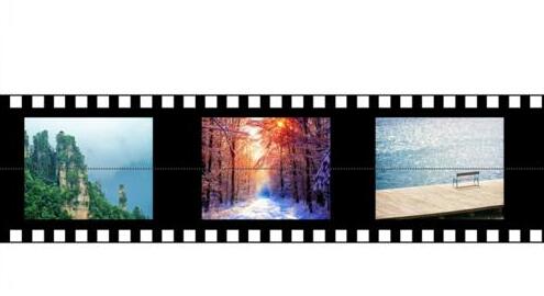 Specific method to create film movement effect in PPT