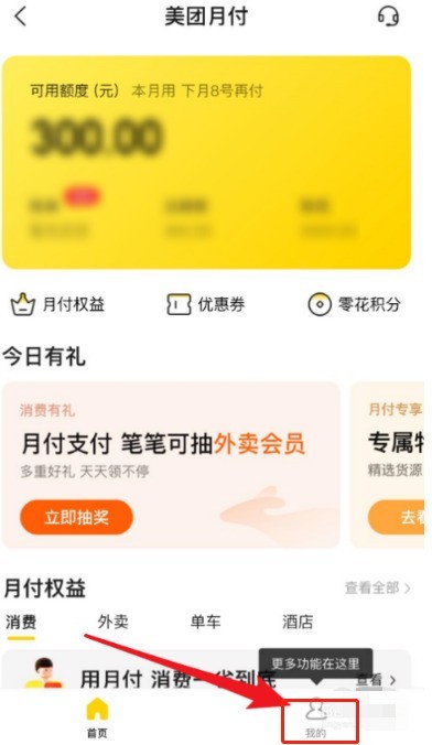 Introduction to the method of checking the trust score of Meituan monthly payment_Where to check the trust score of Meituan