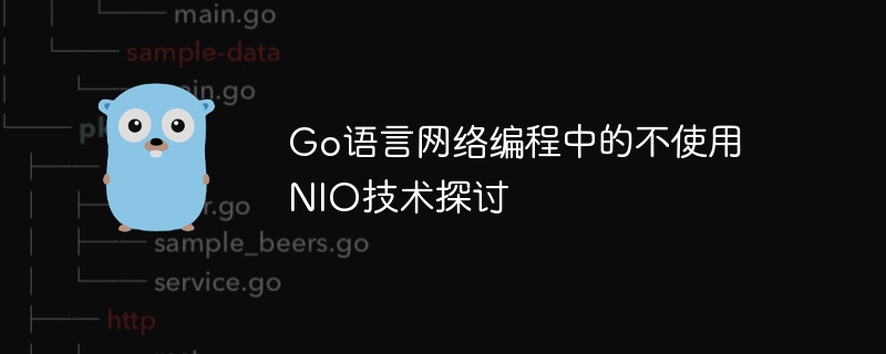 Go 언어 네트워크 프로그래밍에서 NIO 기술을 사용하지 않는 것에 대한 토론