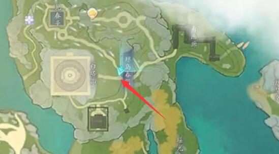 The location of the beast offering treasure in Wudingfang in the mobile game Shooting Condor