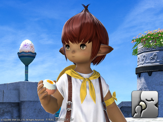 Started! The new seasonal event of Final Fantasy 14 is now open! Easter egg hunting props from previous years are on the shelves, and coupons for Easter egg hunting props are on sale!