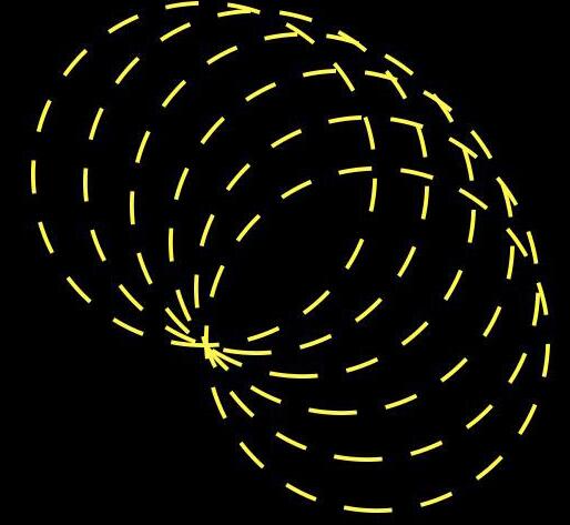 Detailed method of designing a sphere composed of three-dimensional lines in photoshop