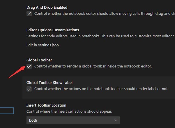 How to set the global toolbar in Vscode_How to set the global toolbar in Vscode