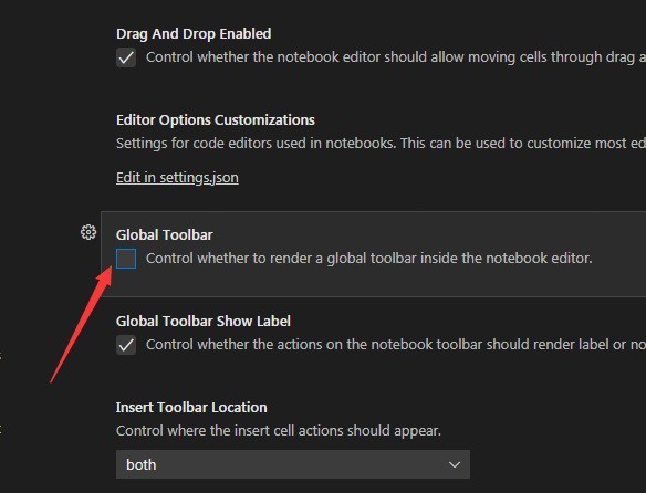 How to set the global toolbar in Vscode_How to set the global toolbar in Vscode