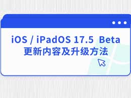 iOS/iPadOS 17.5 Beta update content and upgrade methods