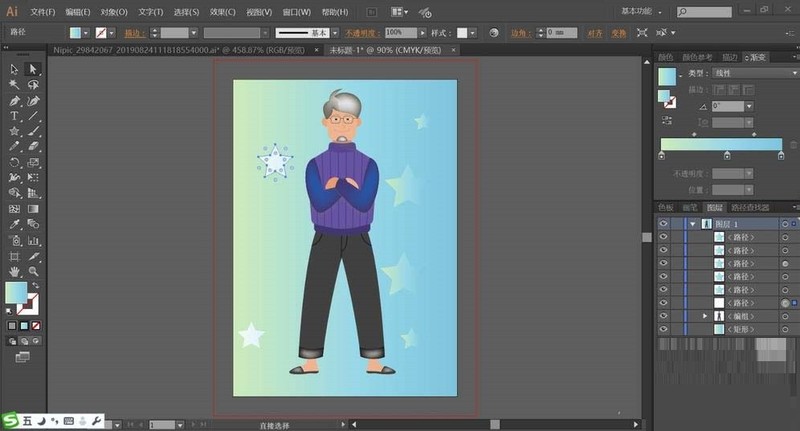 Detailed method of using AI to create illustrations of a homely man wearing a sweater