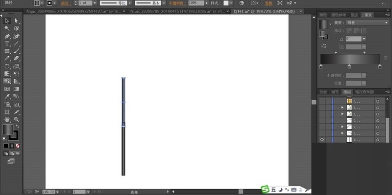 AIで街路灯柱を作る作業内容