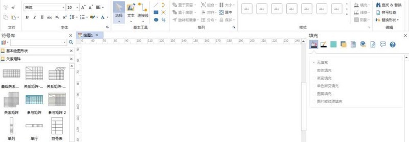 Processus de fonctionnement de lorganigramme Edraw créant un diagramme de progression de la matrice des relations de conception de logiciels