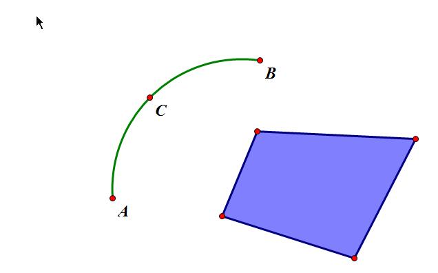 Detailed method of using arcs to create triangular folding renderings on Geometric Sketchpad