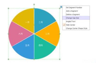 Specific methods for designing half-year distribution charts with Edraw flowchart making software