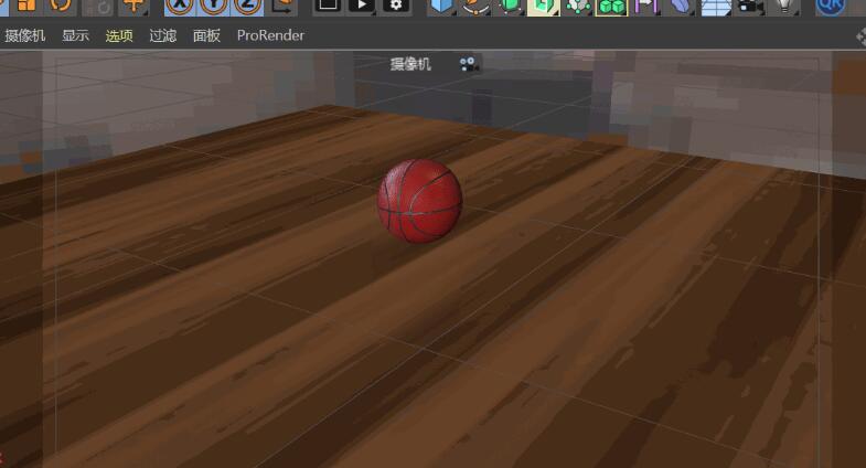 Detailed steps for making a basketball falling animation using C4D