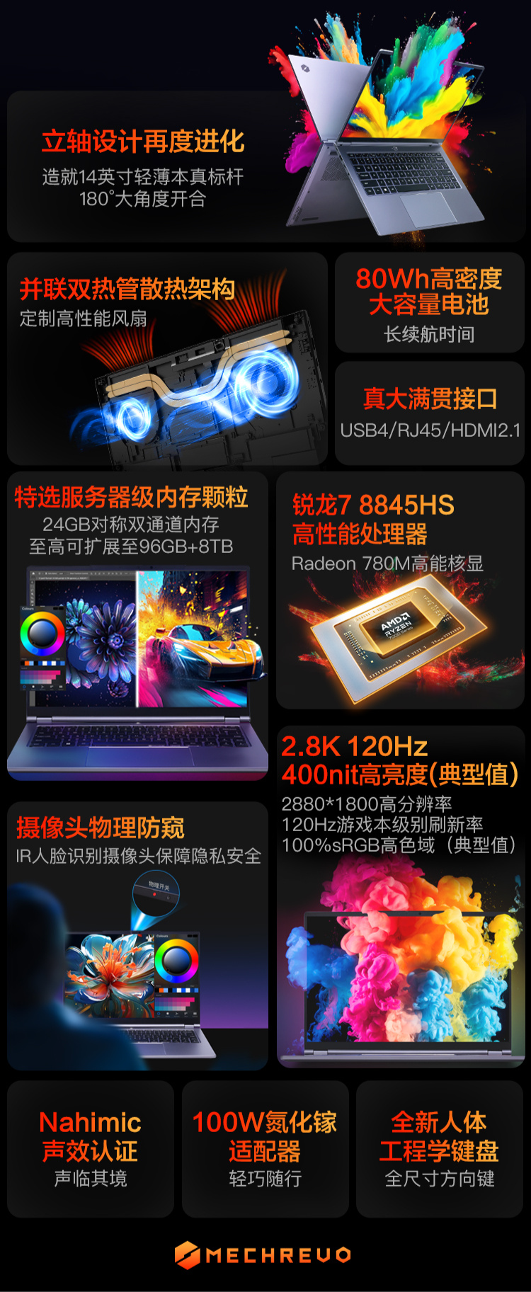 机械革命无界 14X 锐龙版笔记本预热：模具全面升级、R7 8845HS