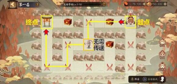 Onmyoji God of Good Luck Tour Collecting Good Luck Route Map