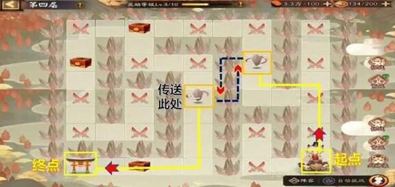 Onmyoji God of Good Luck Tour Collecting Good Luck Route Map