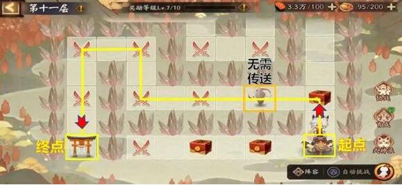 Onmyoji God of Good Luck Tour Collecting Good Luck Route Map