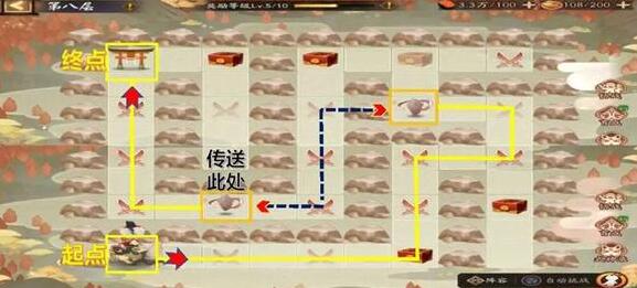 Onmyoji God of Good Luck Tour Collecting Good Luck Route Map