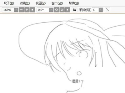 sai_saiで線画を描く方法 線画チュートリアル