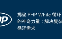 揭秘 PHP While 循环的神奇力量：解决复杂循环需求